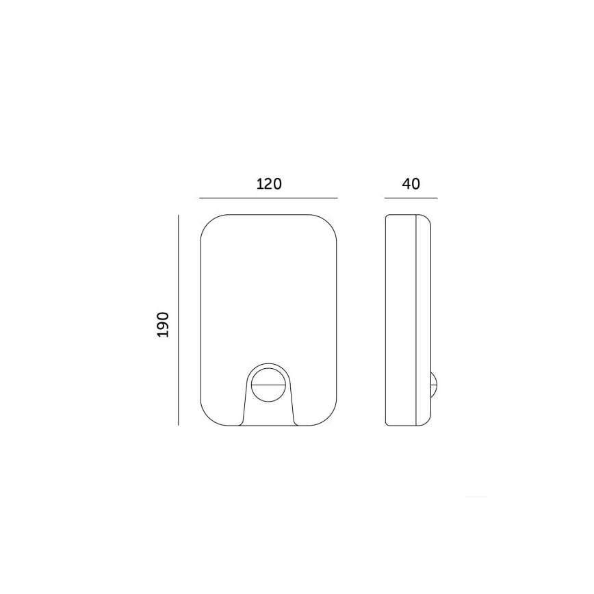 Aplică LED de exterior cu senzor de mișcare și crepuscular BAVANO LED/15W/230V 3000/4000/5700K IP54