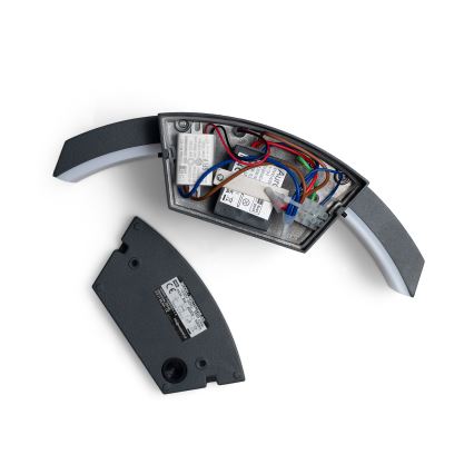 Aplică LED de exterior cu senzor Brilagi ARCELO LED/8W/230V IP54