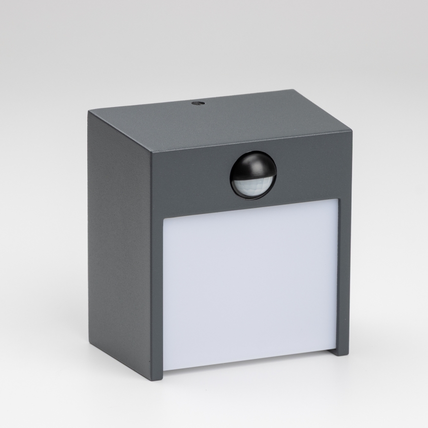 Aplică LED de exterior cu senzor Brilagi TERNI LED/12W/230V antracit IP44