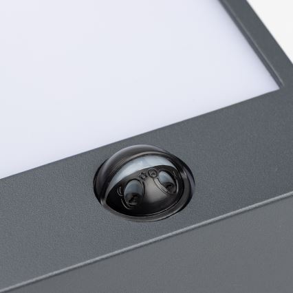 Aplică LED de exterior cu senzor Brilagi TERNI LED/12W/230V antracit IP44