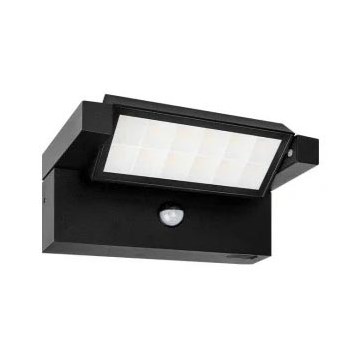 Aplica LED de exterior cu senzor de mișcare și crepuscular, 20W/230V, 3000/4000/6500K, IP54, negru
