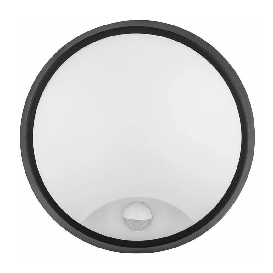 Aplică LED de exterior cu senzor LED/12W/230V 3000/4000/6500K IP65 negru