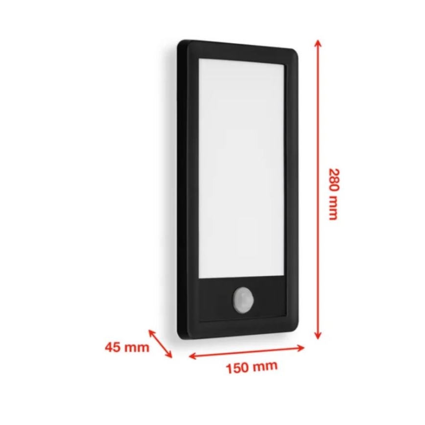 Aplică LED de exterior cu senzor LED/16W/230V IP44 Telefunken 313905TF