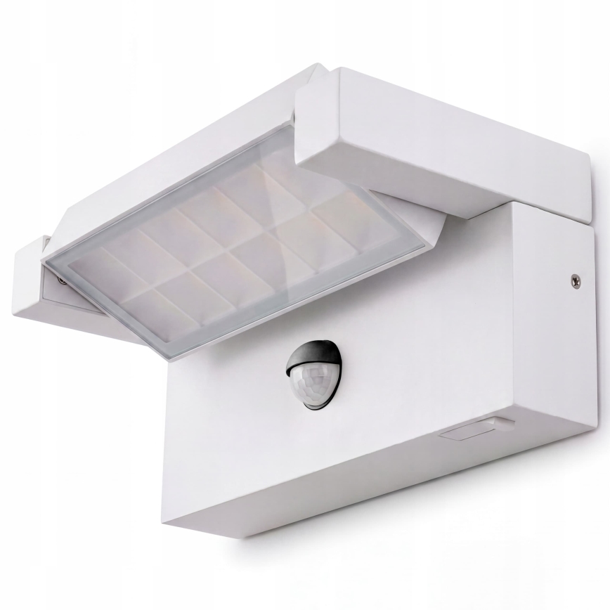 Lampă LED de perete pentru exterior cu senzor de mișcare și senzor de amurg LED/25W/230V 3000/4000/6500K IP54 albă