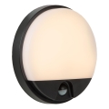 Aplică LED de exterior cu senzor Lucide 22863/10/30 HUPS LED/10W/230V IP54 negru