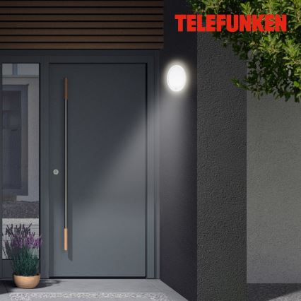 Aplică LED de exterior cu senzor Telefunken 313706TF LED/15W/230V IP44 alb