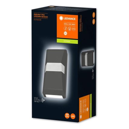 Aplică LED de exterior cu senzor UPDOWN LED/10W/230V IP55 Ledvance