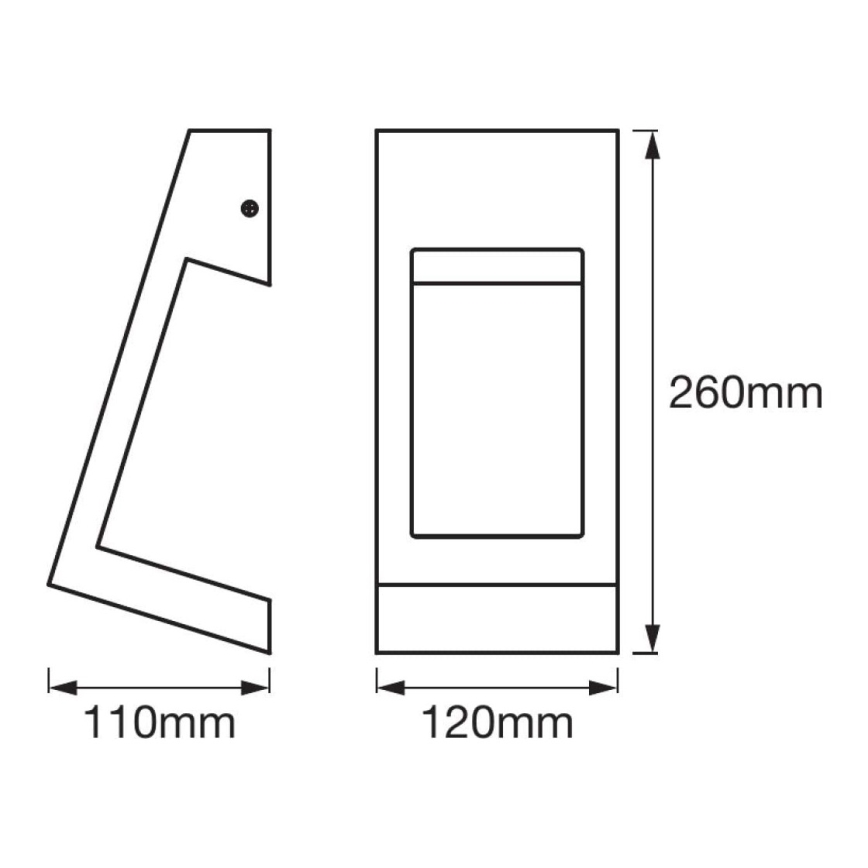 Aplică LED de exterior EDGE LED/7W/230V IP44 Ledvance