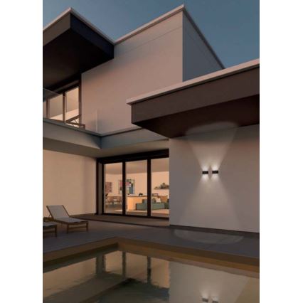 Aplică LED de exterior FABO LED/6W/230V 3000K IP54 maro Redo 90227