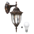 Aplica LED de exterior FLORENCJA 1xE27/10W/230V IP43