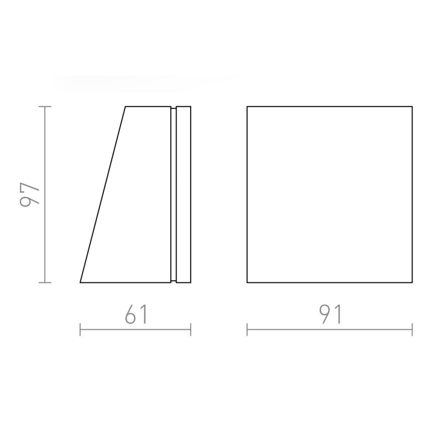 Aplică LED de exterior GIGI LED/3,3W/230V IP65 RED-Design Rendl-R10399