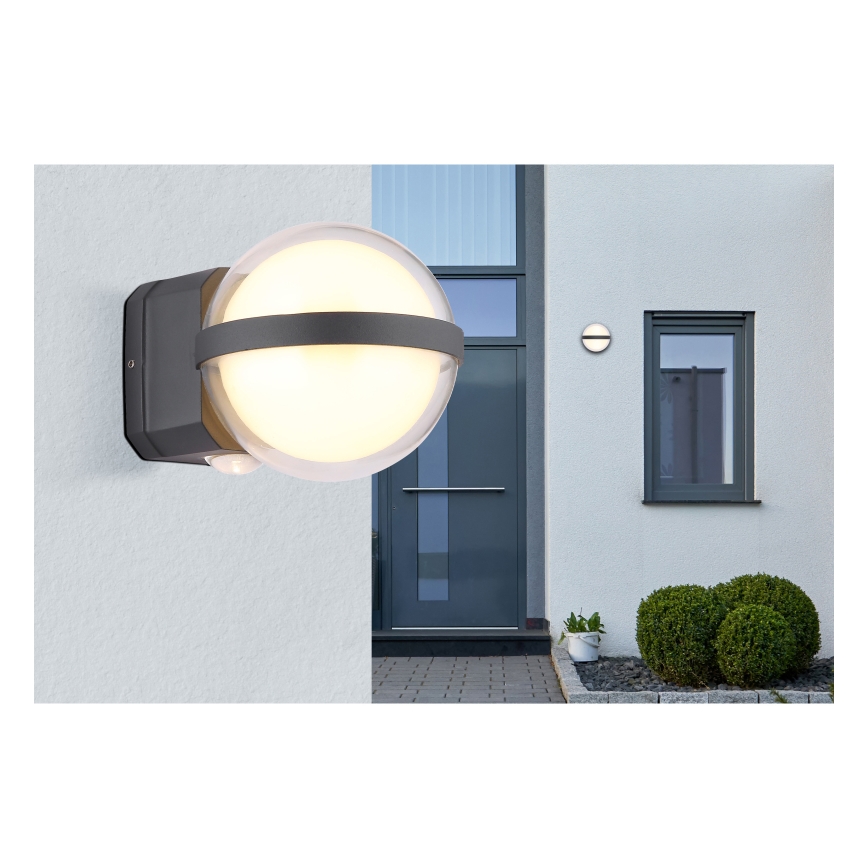 Aplică LED de exterior Globo LED/12W/230V IP54 negru