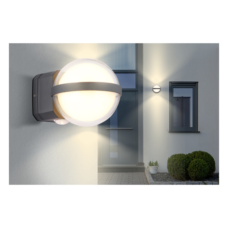 Aplică LED de exterior Globo LED/12W/230V IP54 negru