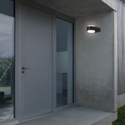 Aplică LED de exterior HANAU LED/6,5W/230V IP44 negru Briloner 3035-015