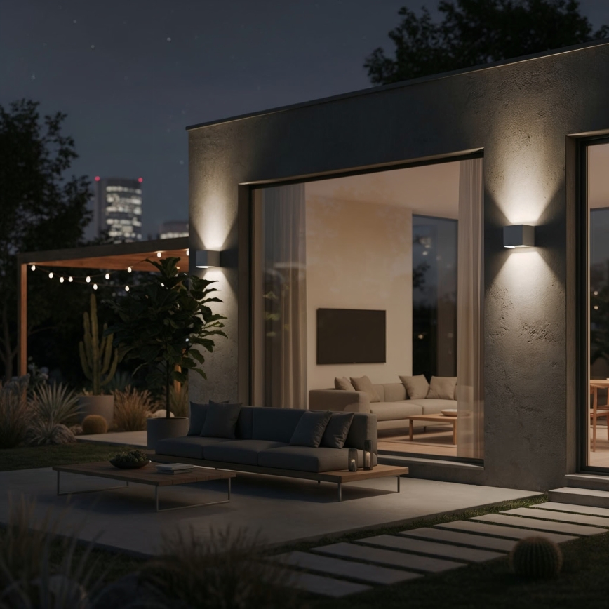 Aplică LED de exterior Ideal Lux ATOM LED/12W/230V CRI 90 IP54 alb