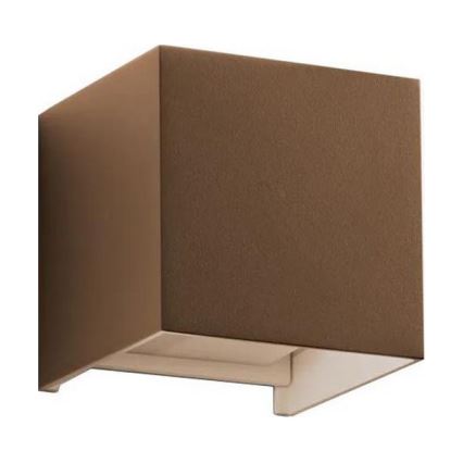 Aplică LED de exterior Ideal Lux ATOM LED/12W/230V CRI 90 IP54 maro