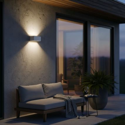 Aplică LED de exterior Ideal Lux ATOM LED/25W/230V CRI 90 IP54 alb