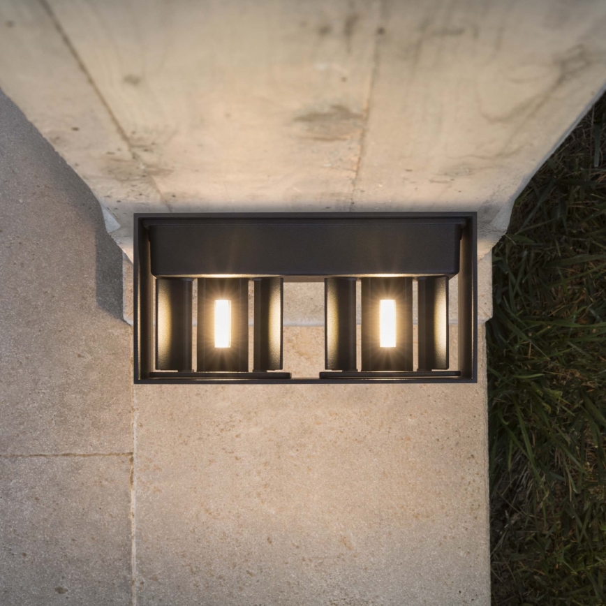 Aplică LED de exterior Ideal Lux ATOM LED/25W/230V CRI 90 IP54 antracit