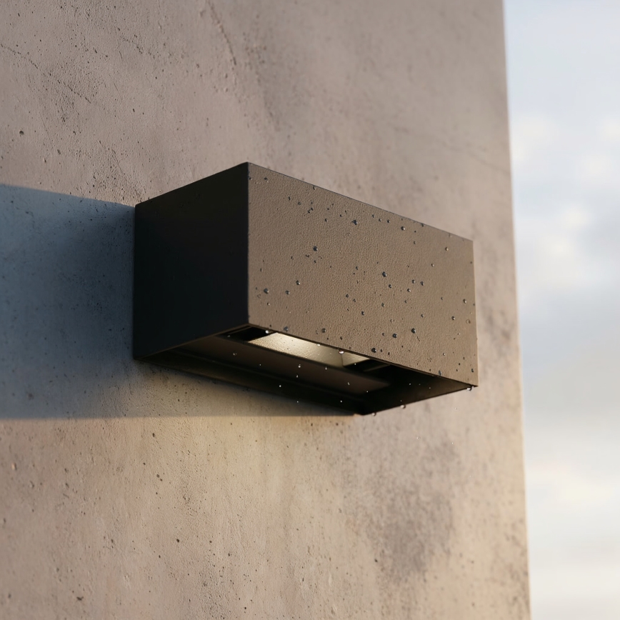 Aplică LED de exterior Ideal Lux ATOM LED/25W/230V CRI 90 IP54 negru