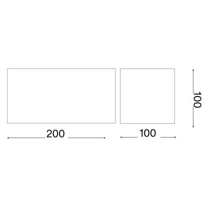 Aplică LED de exterior Ideal Lux ATOM LED/25W/230V CRI 90 IP54 negru
