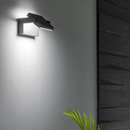 Aplică LED de exterior Ideal Lux SWIPE LED/20,5W/230V IP54 antracit