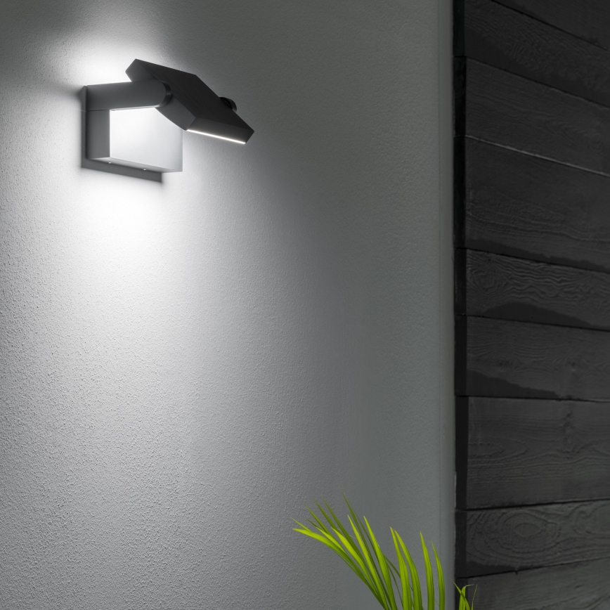 Aplică LED de exterior Ideal Lux SWIPE LED/20,5W/230V IP54 antracit