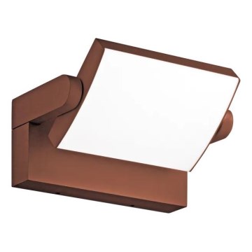 Aplică LED de exterior Ideal Lux SWIPE LED/21W/230V CRI 90 IP54 maro