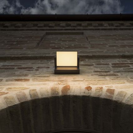 Aplică LED de exterior Ideal Lux SWIPE LED/21W/230V CRI 90 IP54 maro