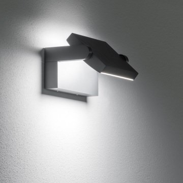 Aplică LED de exterior Ideal Lux SWIPE LED/21W/230V CRI 90 IP54 negru