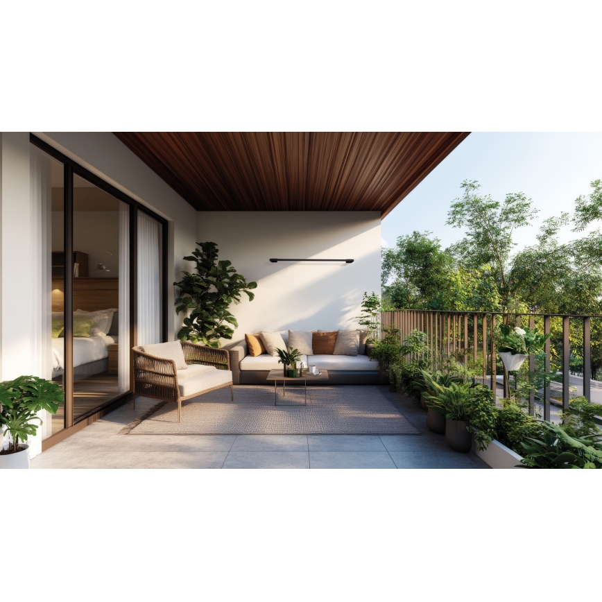 Aplică LED de exterior YALTE LED/8W/230V 4000K IP54 negru