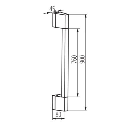 Aplică LED de exterior YALTE LED/8W/230V 3000K IP54 negru
