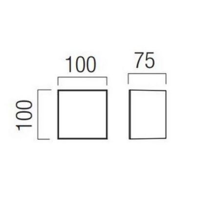 Aplică LED de exterior KODIAK LED/5W/230V IP65 albă/neagră Redo 90322
