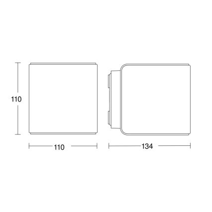 Aplică LED de exterior L840 C LED/9,1W/230V IP44 antracit Steinel 079277