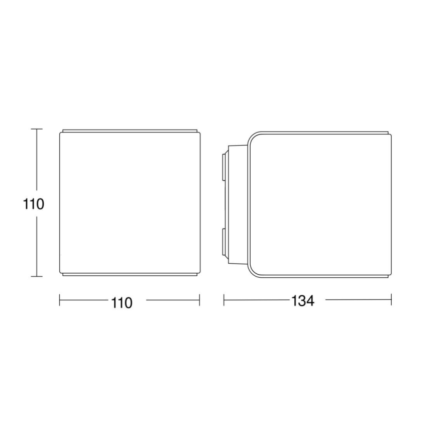 Aplică LED de exterior L840 C LED/9,1W/230V IP44 antracit Steinel 079277