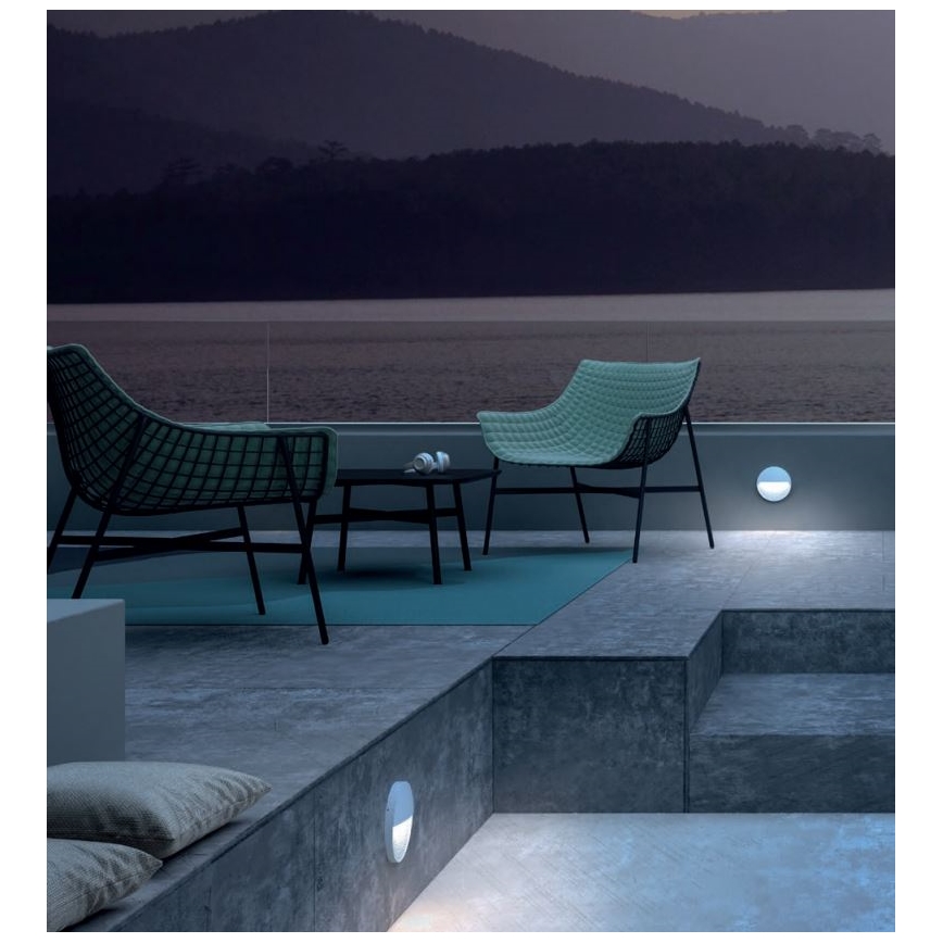 Aplică LED de exterior LANDER LED/3W/230V IP54 alb Redo 90472