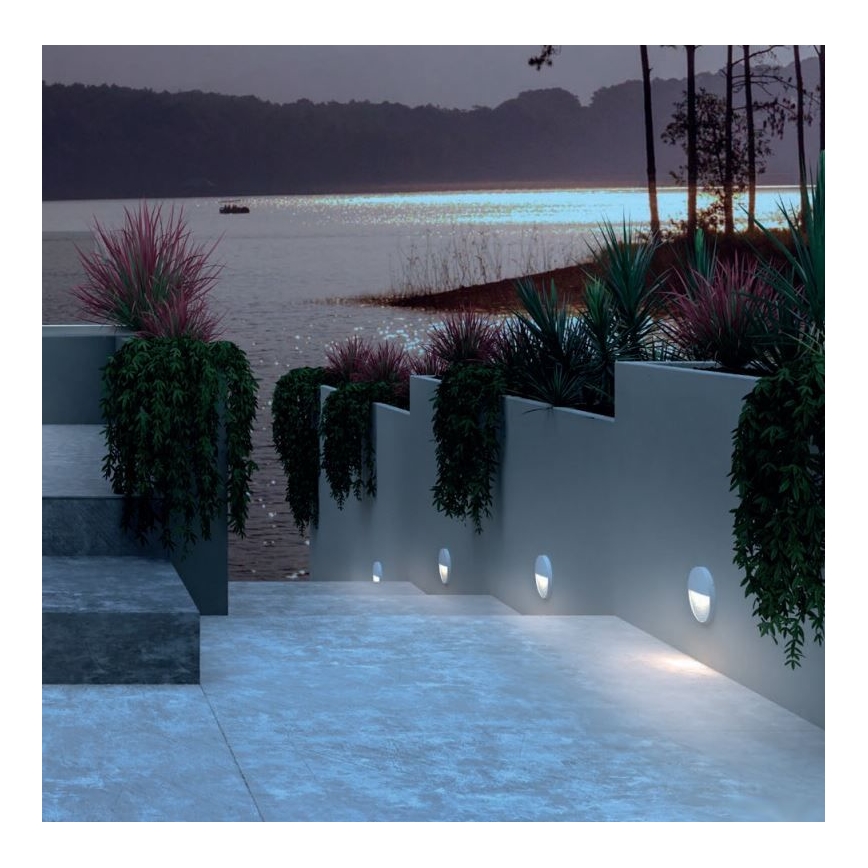 Aplică LED de exterior LANDER LED/3W/230V IP54 alb Redo 90472