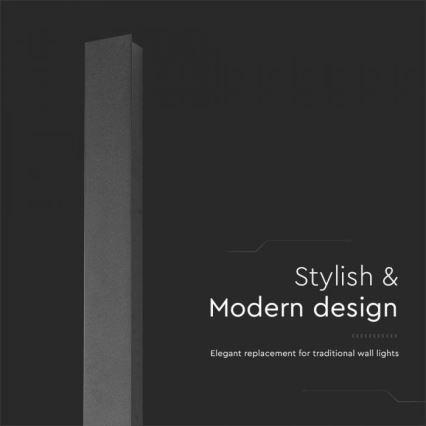 Aplică LED de exterior LED/10W/230V 4000K IP65 antracit