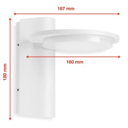 Aplică LED de exterior LED/10W/230V IP44 Telefunken 312406TF