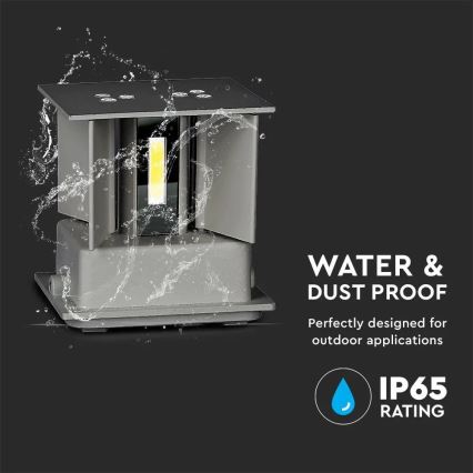 Aplică LED de exterior LED/11W/230V 4000K IP65 gri