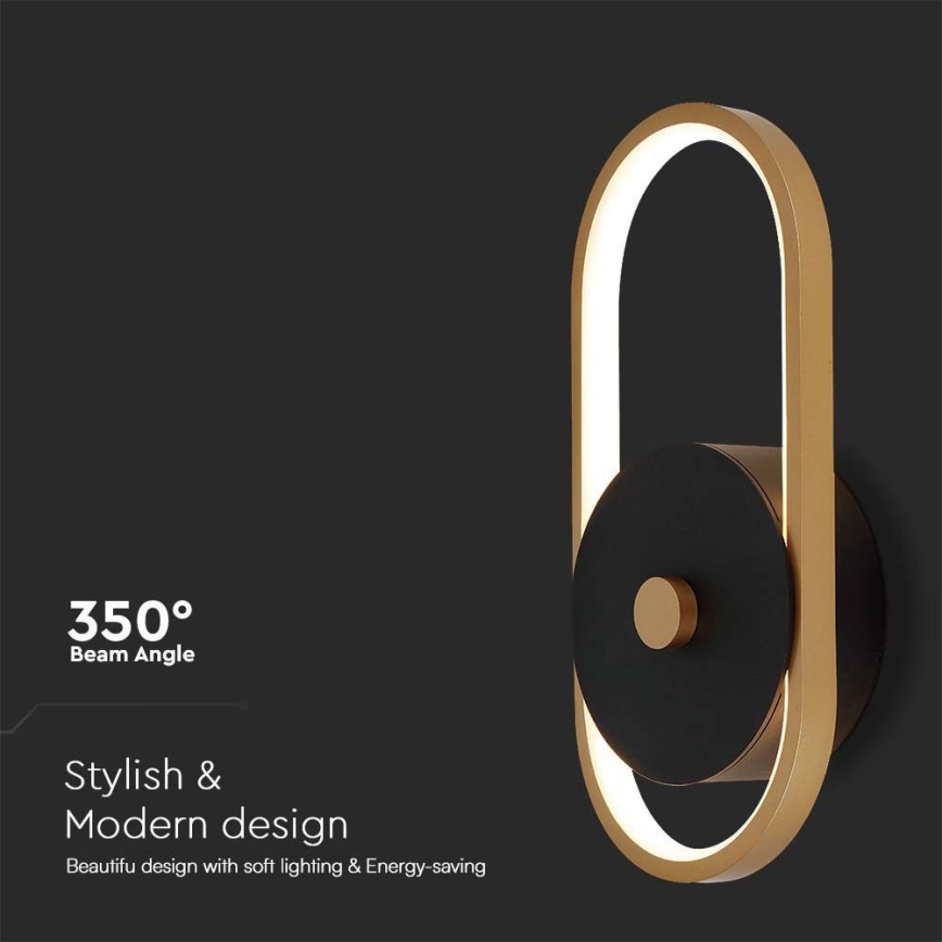 Aplică LED de exterior LED/15W/230V IP54 3000K alamă