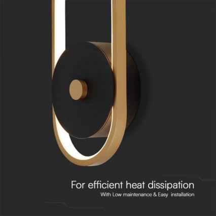 Aplică LED de exterior LED/15W/230V IP54 4000K alamă