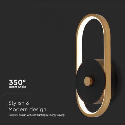 Aplică LED de exterior LED/15W/230V IP54 4000K alamă