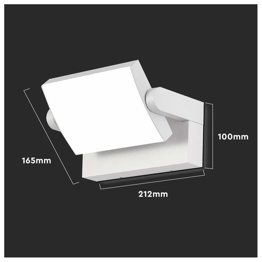 Aplică LED de exterior LED/17W/230V 3000K IP65 albă