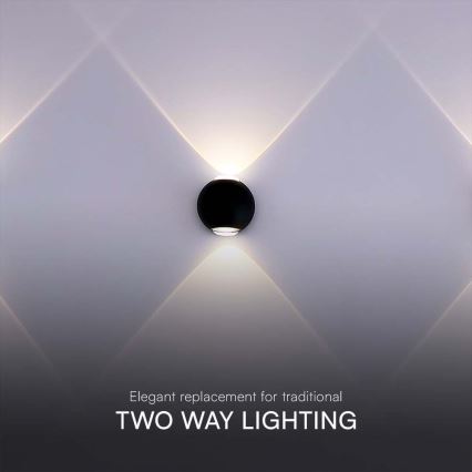 Aplică LED de exterior LED/2W/230V 4000K IP54 negru