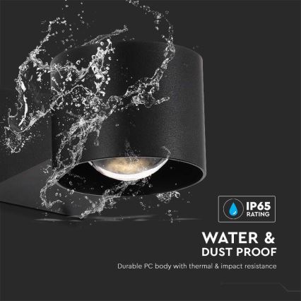 Aplică LED de exterior LED/5W/230V 3000K IP65 negru