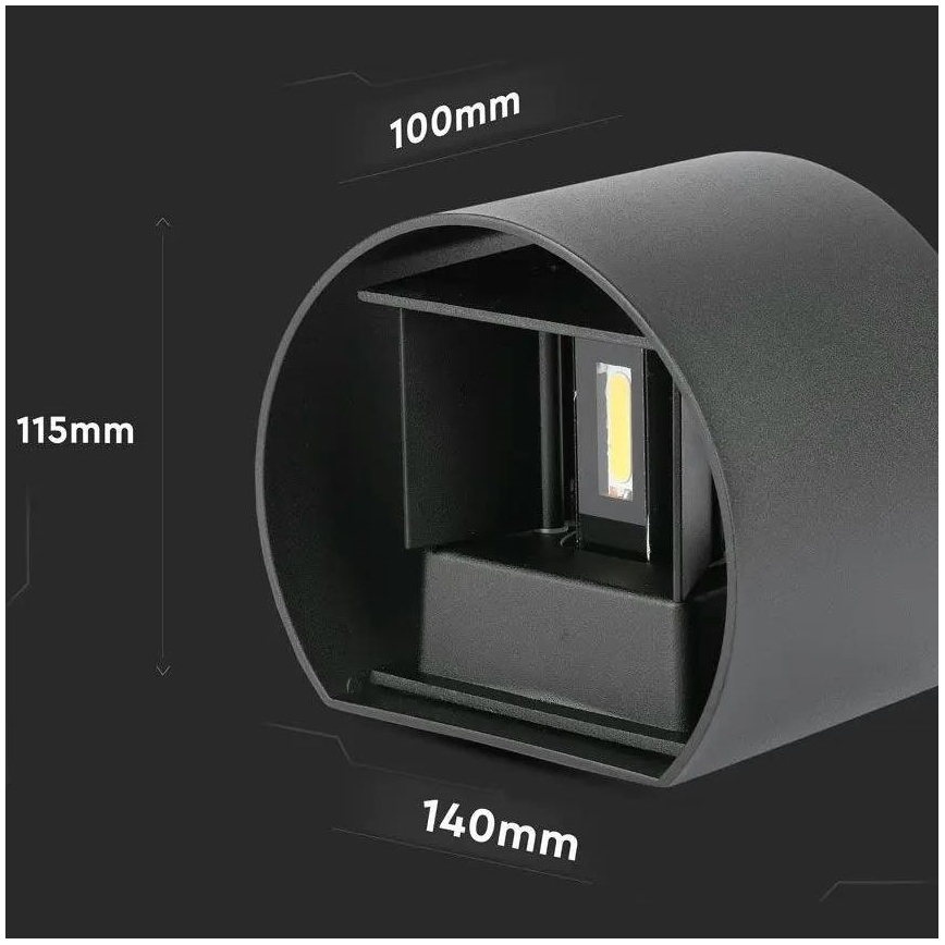 Aplică LED de exterior LED/6W/230V 4000K IP65 negru