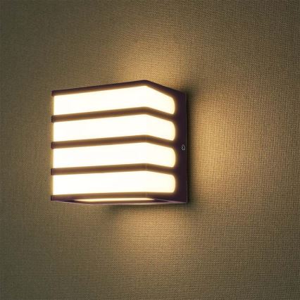 Aplică LED de exterior LED/8W/230V IP65 4000K maro