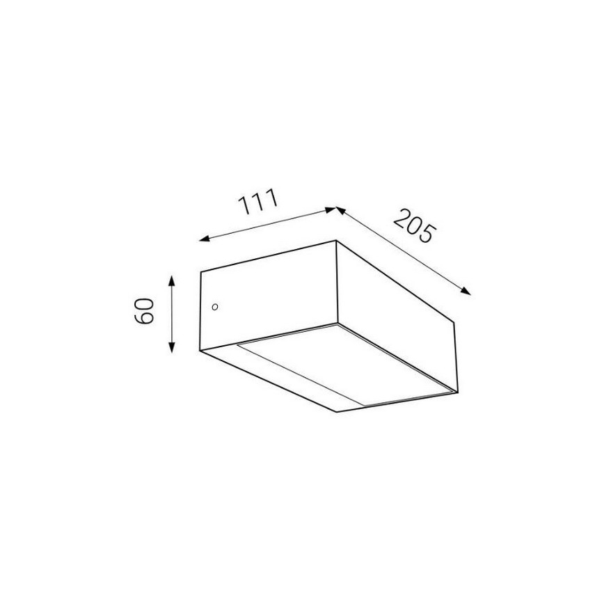 Aplică LED de exterior LED2 KVADER LED/9W/230V IP54