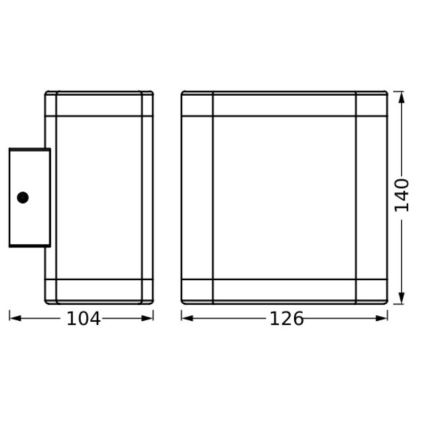Aplică LED de exterior Ledvance ENDURA STYLE DALLAS LED/9W/230V IP44