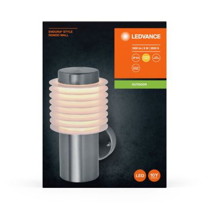 Aplică LED de exterior Ledvance ENDURA RONDO LED/9W/230V IP44 crom